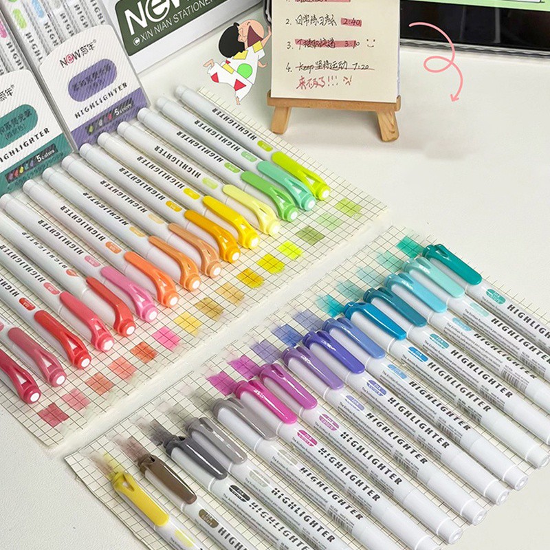 ชุดปากกาเน้นข้อความสองหัวสร้างสรรค์ 30 สีสําหรับนักเรียน – ปากกามาร์กเกอร์สีสําหรับวารสารตกแต่ง