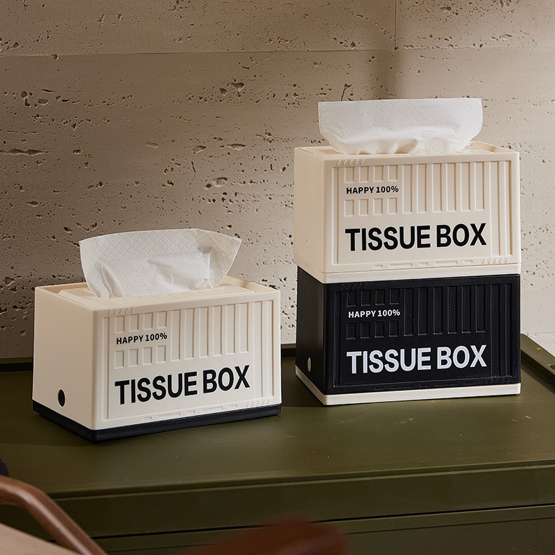กล่องทิชชู่ สไตล์ INS มินิมอล ดีไซน์คอนเทนเนอร์ tissue box ติดผนัง ใช้งานง่าย สำหรับห้องครัว ห้องนั่งเล่น เก็บกระดาษทิชชู่ได้เป็นระเบียบ